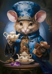 Puzzle 500 Teile – Zeit für Tee, Mäuschen