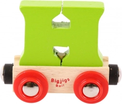 BIGJIGS RAIL Waggon für Holzeisenbahn – Buchstabe H
