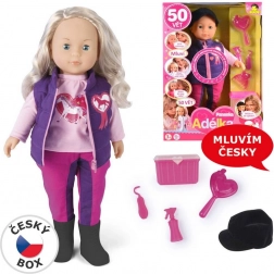 Puppe Adélka Jockey sprechend 38 cm