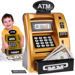 Goldener Kinderbankautomat Versteckspielzeug