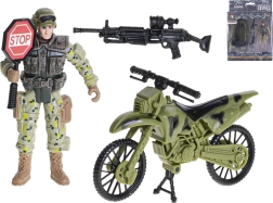 Gelenkige Action-Soldatenfigur 10 cm mit Zubehör