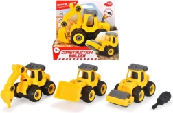 Bau-Spielzeugauto mit Schraubendreher 12,5 cm (4 Varianten)