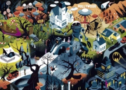 Puzzle HEYE Movie Masters: Filme von Tim Burton 1000 Teile