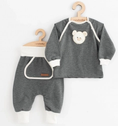 Baby-Set Jogginghose und Sweatshirt New Baby Sebastian grau 86