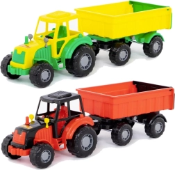 Plastischer Traktor mit Anhänger für Kinder