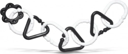 Schwarz-weiße Kunststoffkette für Babys – 8 Formen