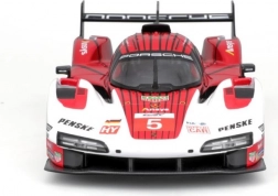 Metallmodell Auto 1:24 Bburago Porsche 963 Weiß/Rot #5