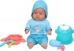 Weiches Baby mit Geräuschen und Zubehör 30 cm