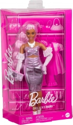 Barbie Deluxe Style Puppe in metallischem rosa Kleid