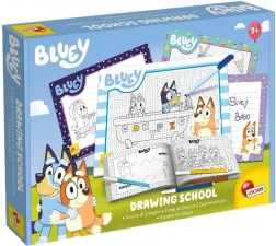 Zeichenschule BLUEY – Kreativset mit Arbeitsheft und 4 abwischbaren Tafeln