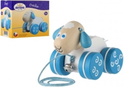 Holz-Ziehtier Schaf für Kinder