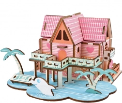 Woodcraft Holz-3D-Puzzle Sommerhaus