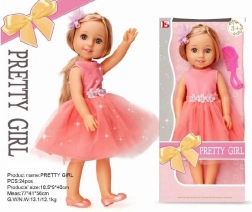 Puppe Pretty Girl im rosa Kleid 36 cm