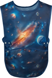 Waschbare Kinderschürze Weltraum
