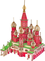 Holz-3D-Puzzle Basilius-Kathedrale bunt