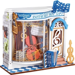 RoboTime hölzernes 3D-Puzzle – Miniatur eines Musikgeschäfts