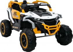 Elektrisches Kinderauto gelb-weiß 4x4