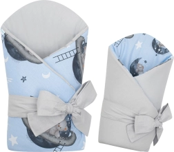Beidseitige Baby-Wickeldecke New Baby Teddy Bear in Space 80×80 cm