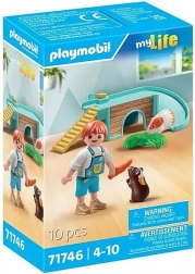 PLAYMOBIL Junge mit Meerschweinchen und Nagerhaus