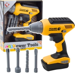 Interaktive Akku-Bohrmaschine mit LED-Licht und auswechselbaren Bits