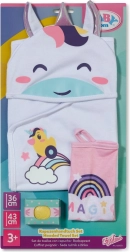 BABY born Handtuch-Set mit Einhorn und Regenbogen