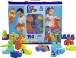 Mega Bloks – Richtig großer Beutel mit Bausteinen – blau (150 Teile)