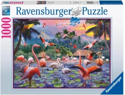 Ravensburger Puzzle Pink Flamingos 1000 Teile
