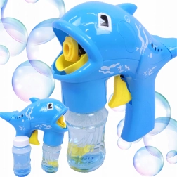 Seifenblasenpistole Delfin mit Tank und 2 Nachfüllungen