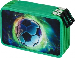 Drei-Etagen-Schulmäppchen Fußballball