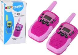 Kurzwellen-Walkie-Talkie Pink mit 3 km Reichweite für Kinder