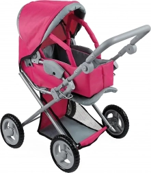 Woopie Royal Puppenwagen 3-in-1 mit Trage und verstellbarem Griff