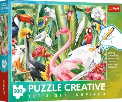 Puzzle 500 Teile Paradiesvögel Trefl