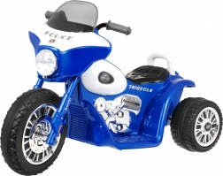 Elektrischer Kinder-Chopper mit 3 Rädern und LED-Lichtern – Blau