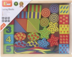 VIGA Holz-Fädelset für Kinder