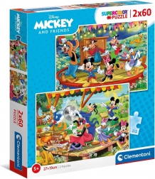 Puzzle 2x60 Teile – Micky und Freunde