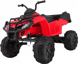 Elektrisches Kinder-Quad XL 4x4 mit Kofferraum, Softstart, EVA-Rädern, LED und Audio – Rot