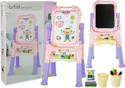 Doppelseitige magnetische Tafel für Kinder in Pink-Lila
