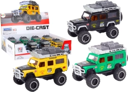 Metall-Geländewagen 1:32 mit Lichtern und Sounds, Schwungrad