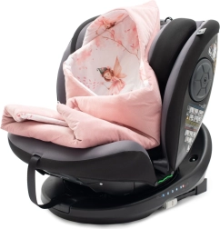 Gefütterte Einschlagdecke für den Autositz New Baby Pink