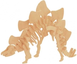 Woodcraft Holz-3D-Puzzle Stegosaurus