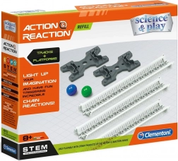 Clementoni Aktion-Reaktion – Schienen und Plattformen Erweiterungsset