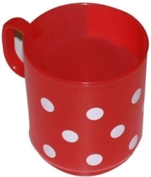 Matte Kunststofftasse 0,25 l mit Aufdruck – Farbmix