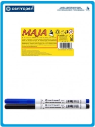 Centropen löschbare Tafel A5 beidseitig mit 2 Filzstiften