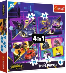 Puzzle 4-in-1: Entdecke Batwheels