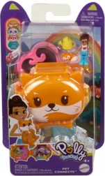 Polly Pocket tragbares Set mit Puppe und Waschbär