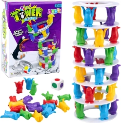 Familien-Balancespiel Verrückte Pinguine auf dem Turm