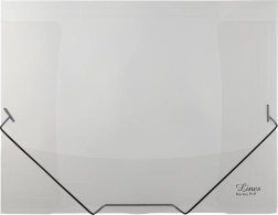 Transparente Mappe mit Gummiband Lines