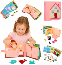 Sensorisches 3D-Filzbuch „Haus“ für Kinder