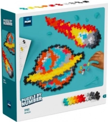 Plus-Plus Puzzle nach Zahlen – Weltraum, 500 Teile
