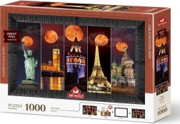 Puzzle mit Rahmen und Kleber 3in1 Blutmond 1000 Teile